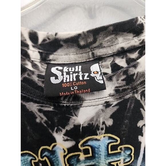 Graphic Reaper “Shut Up And Ride” Double Sided Motorcycle T-Shirt Size Large - Picture 6 of 8